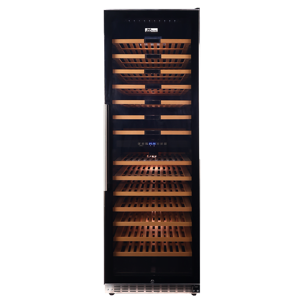 S$2,329.00
Product Information:
Capacity:415L
No. of Bottles:171 BOTTLES
No. of Shelves:14 WOODEN SHELVES
Control Panel:DIGITAL TOUCH CONTROL
Temperature Range:5-22C
Other Features:FREE-STANDING / BUILT-IN
Weight:107.00 Kg
Warranty:1 Year(s)

Skip to the beginning of the images gallery
CHATEAU WINE CELLAR CW1700EDAT
171 BOTTLES
Model CW1700EDAT
SKU T0175381
In stock
S$2,329.00
Get 2329 Family Member's Points
U.P. S$2,999.00

Delivery & Pickup Information
All items available for online purchase are not guaranteed to be in stock at the time of order processing. In the event that we are unable to fulfill your order, we will contact you with an alternative, or given a full refund.

After you placed the order in Gain City website and confirmed the payment, our customer service officers will process it within 72 hours. Any order that comes in after 6pm on a Friday, it will only be processed on the following Monday.

We will schedule your delivery when Gain City's Own Fleet or Installation Service is required. However, due to stock availability across our different showrooms, Gain City may require an additional 3-5 working days to get the item ready for your Store-Collection (only applicable to 4 main showrooms) or for shipping out.

Delivery of your purchase may fall within this 3 schemes:

Agent Delivery: Items require our agents (distributor or principal) to deliver and/or perform basic installation services by the agents, for items such as Ceiling Fans, Cooking Hoods, or Water Heaters. Extra charges may apply for the installation service.
Gain City Delivery: Items in larger size and weight, and/or require basic installation service provided by Gain City's staff.
Economy Delivery: Smaller items will be delivered via our appointed 3rd party courier service partner.
Same Day Delivery: Order(s) placed between 12am to 4pm will be delivered within the same day before 10pm.
Delivery cost does not include installation/dismantling/carrying up or down by staircase. Installation/Dismantling cost and any other 3rd party cost applies separately.

For more information, you may refer here.
